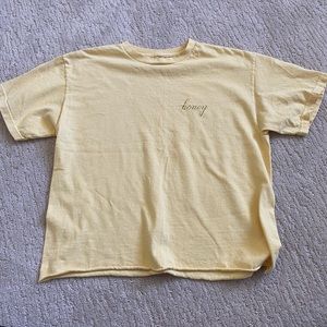 Yellow honey t shirt